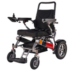 aluminum alloy lightweight electric wheelchair with 24v 12ah lithium battery folding electric wheelchairs