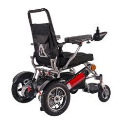 aluminum alloy lightweight electric wheelchair with 24v 12ah lithium battery folding electric wheelchairs