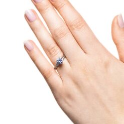 amore vintage engagement ring lab grown diamond lifestyle 002