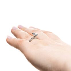 amore vintage engagement ring lab grown diamond lifestyle 003