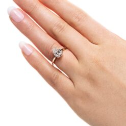 cordelia engagement ring lab grown diamond rose gold lifestyle 006