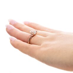 cordelia engagement ring lab grown diamond rose gold lifestyle 007