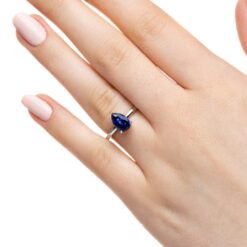 cordelia engagement ring lab grown sapphire white gold lifestyle 002