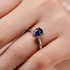 cordelia engagement ring lab grown sapphire white gold lifestyle 008