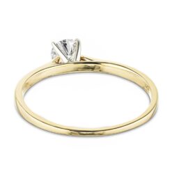 dior solitaire stackable ring plain lab grown diamond colorless rd smallct yg product shadow webwhite 003