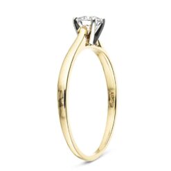 dior solitaire stackable ring plain lab grown diamond colorless rd smallct yg product shadow webwhite 004