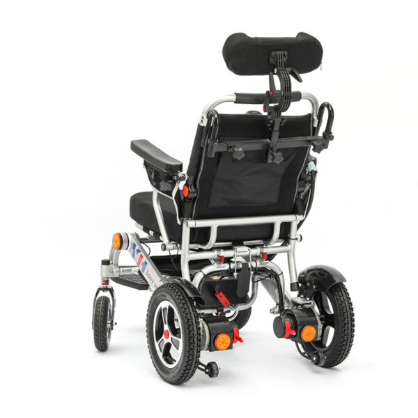 electric wheelchair with adjustable recline backrest portable (6)
