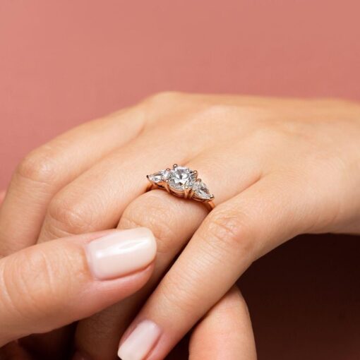emery engagement ring threestone lab grown diamond lifestyle 001