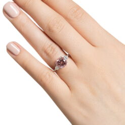 flourish three stone engagement ring accenteddiamond sapphire champagne rd 2ct wg web lifestyle 002