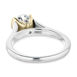 irving two tone engagement ring plain lgd colorless rd 1ct wg product shadow webwhite 003