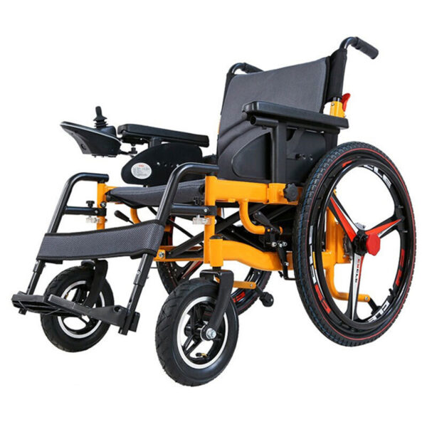 lpower wheel chair for the disabled steel lightweight electric folding wheelchairs (2)