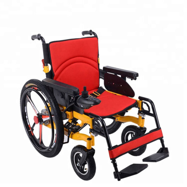 lpower wheel chair for the disabled steel lightweight electric folding wheelchairs (6)