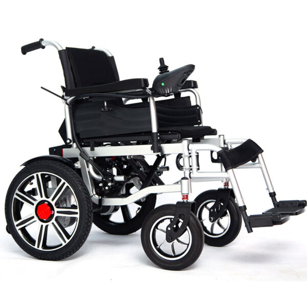 portable wheel chair fot the disabled 500w motor electric folding wheelchair (6)
