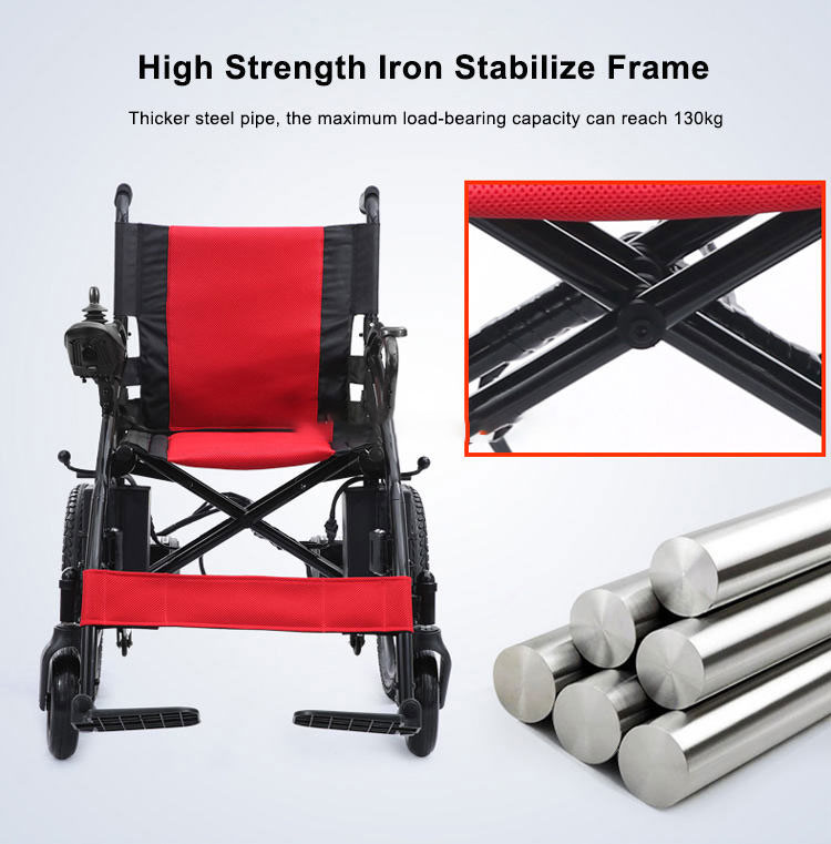 steel power wheelchair electric folding lightweight wheelchair des (5)