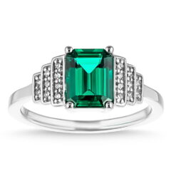 vivienne antique engagement ring accenteddiamond emerald em 1ct wg webwhite 002
