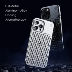 aluminum alloy for iphone 15 pro max case 14 pm metal cover 12 13 light weight heat dissipation funda coque with lens protector