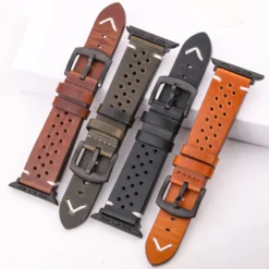 genuine leather sports strap for apple watch series ultra 7 6 5 4 se bracelet 44/45/40/41/42/38/49mm