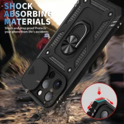 rugged armor case for iphone 11 pro x xr xs max 6 7 8 plus camera protection & kickstand