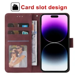 wallet with card photo frame stand magnetic flip leather case for iphone 15 pro max 14 plus 13 12 11 x xs xr se 2022 8 7 cover