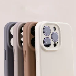 soft silicone solid color case for iphone 15 14 13 11 12 shockproof protection cover