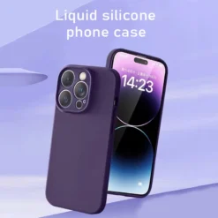luxury original liquid silicone case for iphone 15 14 13 12 11 pro max plus soft cases shockproof bumper cover phone accessories